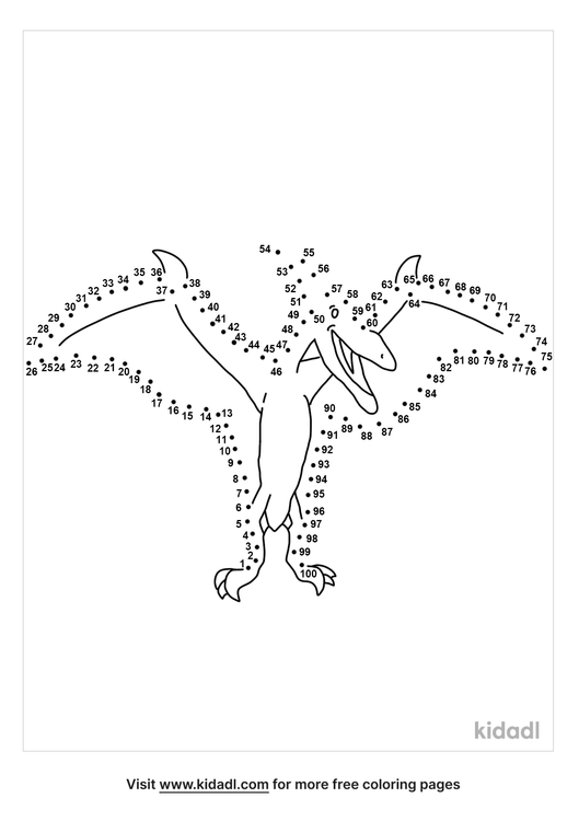 Free Flamingo Medium 1 50 Dot To Dot Printables For Kids Kidadl