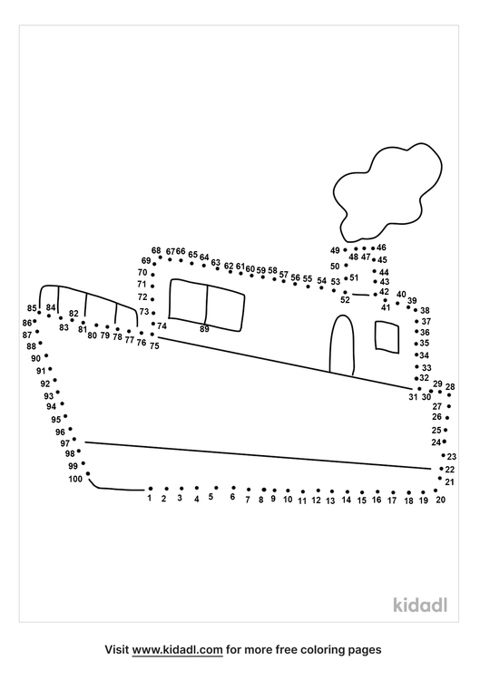 Free Ship Hard 1 100 Dot To Dot Printables For Kids Kidadl