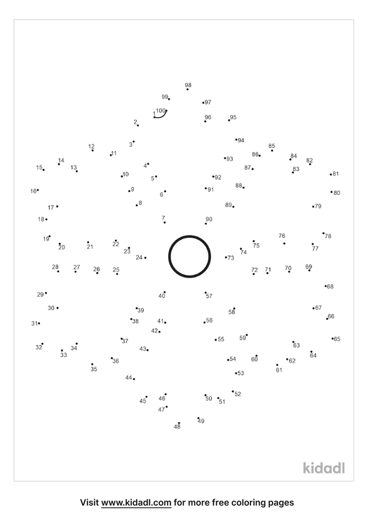 Free Snowflake Hard 1 100 Dot To Dot Printables For Kids Kidadl