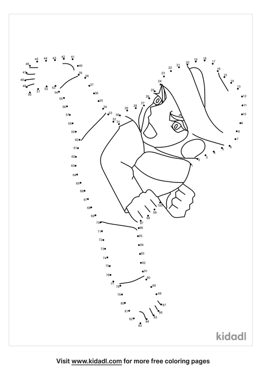 Free Taekwondo Hard 1 100 Dot To Dot Printables For Kids Kidadl