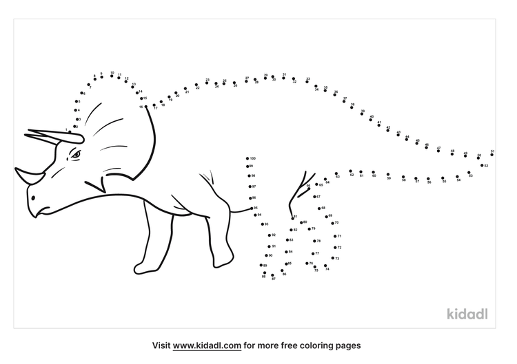 Free Dinosaurs Dot To Dot Printables Letters Numbers Kidadl