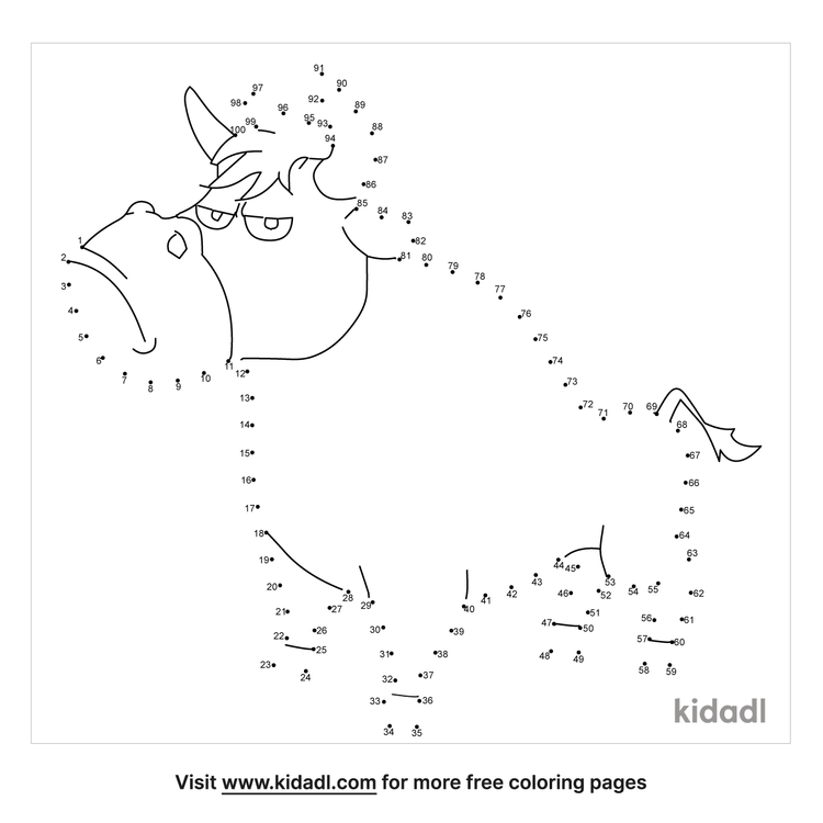 Free Llama Medium 1 50 Dot To Dot Printables For Kids Kidadl