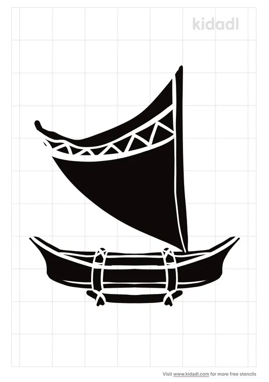 Hawaii Boat Stencils