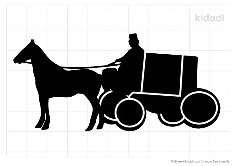 Horse And Carriage Stencils