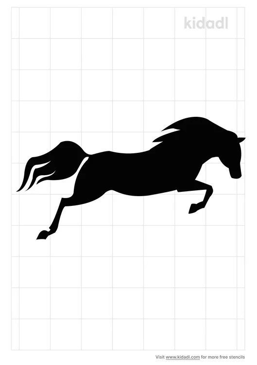 Horse Jumping Stencils