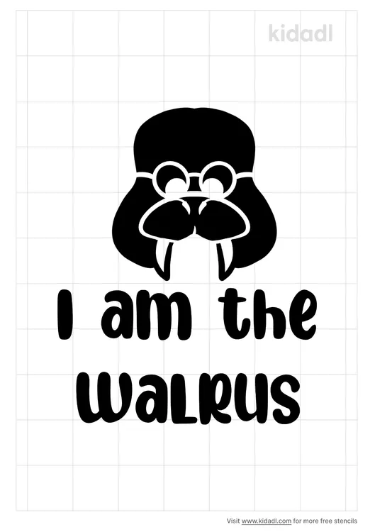 I Am The Walrus Stencils