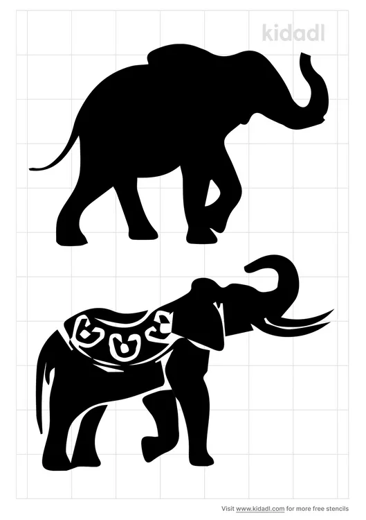 indian-elephant-stencil