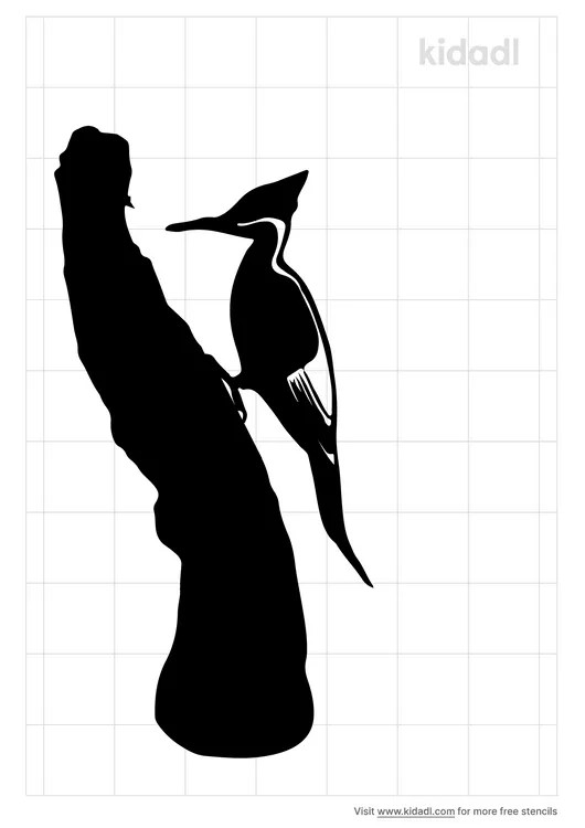 Ivory Billed Woodpecker Stencils