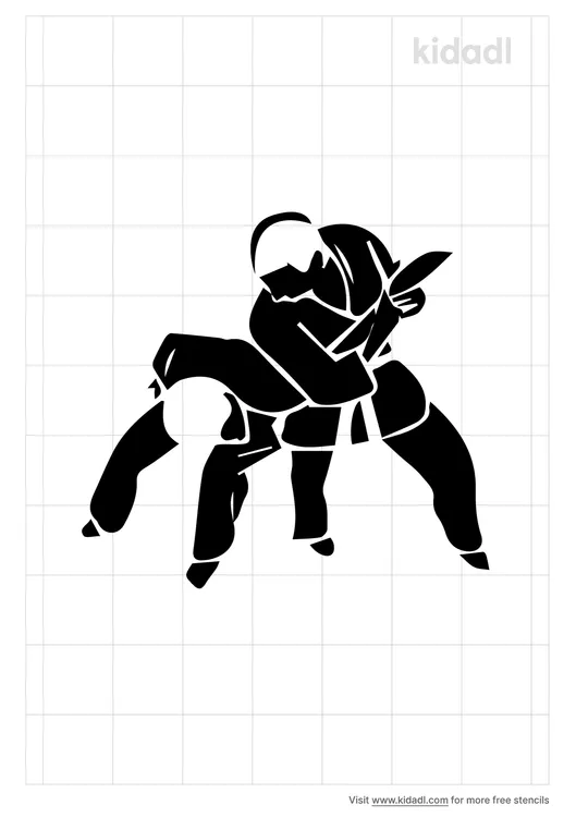 Jiu Jitsu Drawing Stencils