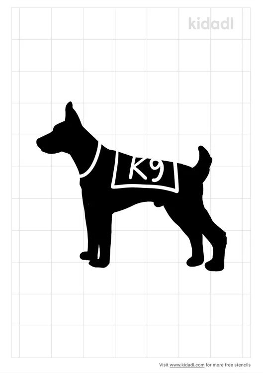 K-9 Army Dog Stencils
