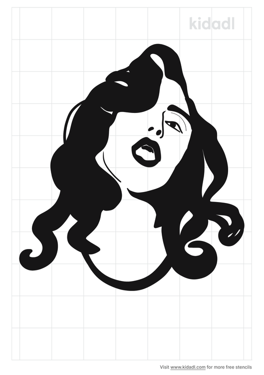 Lady Gaga Stencils | Free Printable People Stencils | Kidadl and People ...