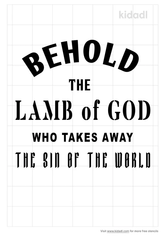Lamb Of God Stencils