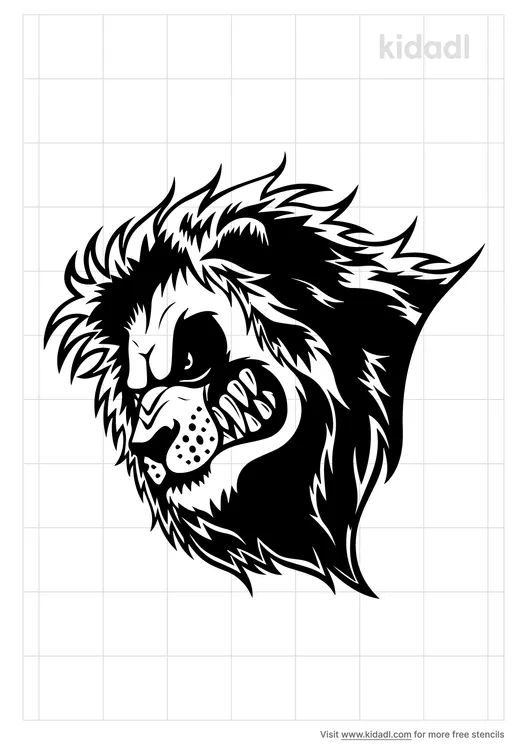 Lion Pounce Stencils