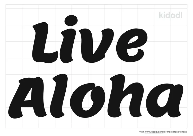 Live Aloha Stencils