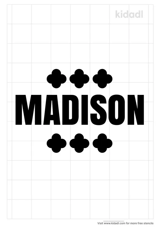 madison-name-stencil