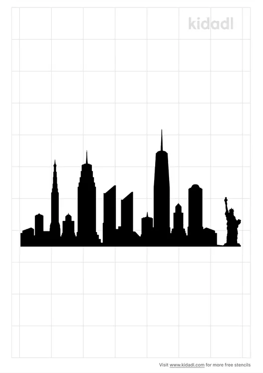 Manhattan Skyline Stencils