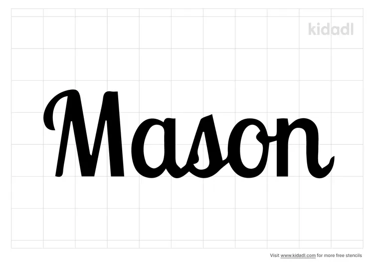 Mason Name Stencils