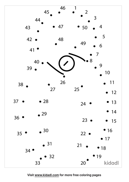 Free Computer Medium 1 50 Dot To Dot Printables For Kids Kidadl