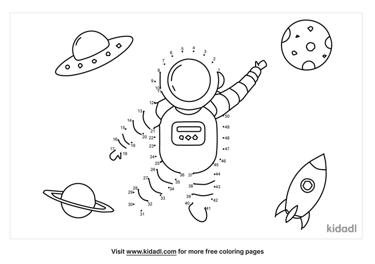 Free Space Medium 1 50 Dot To Dot Printables For Kids Kidadl