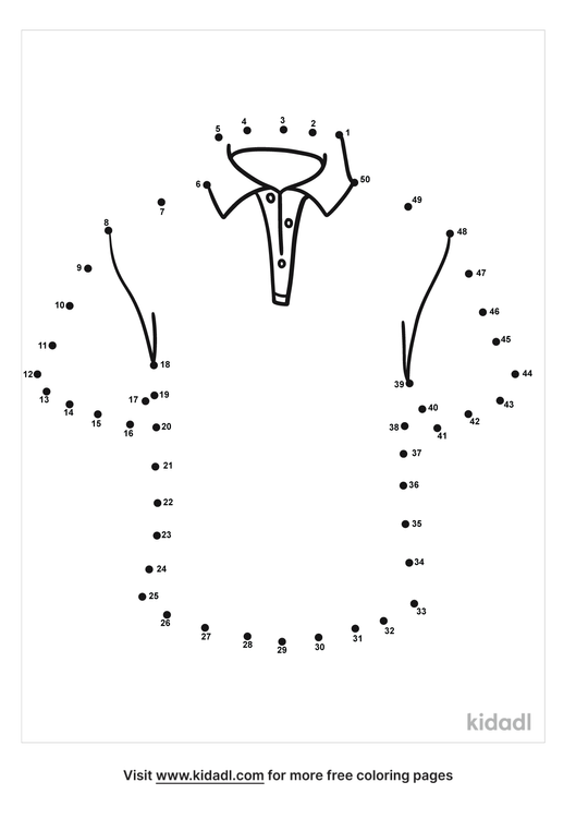 Free T Shirt Medium 1 50 Dot To Dot Printables For Kids Kidadl