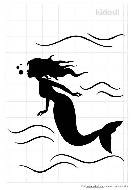 Mermaid Stencils