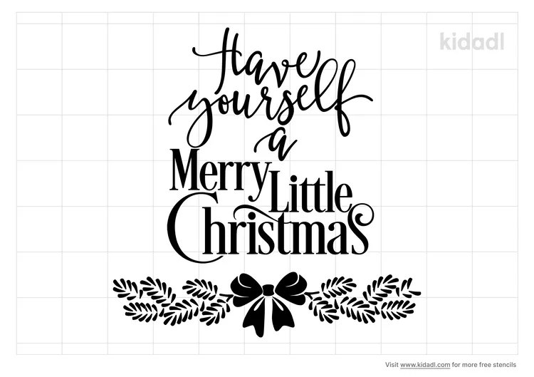Merry Little Christmas Stencils