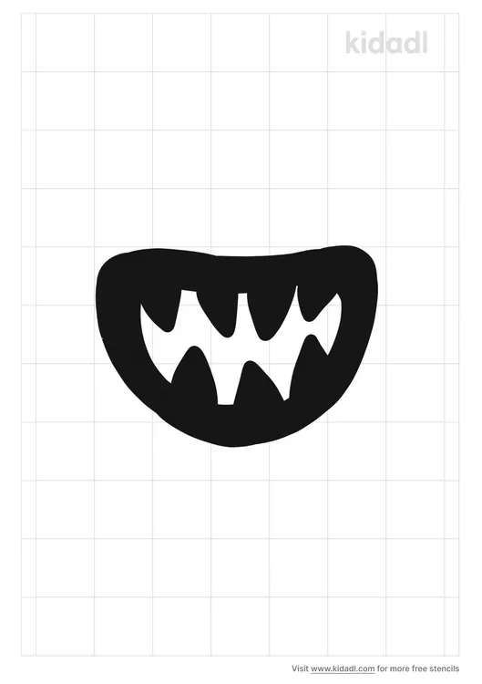 monster-mouth-stencil