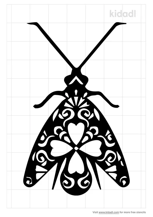 Moth Mandala Stencils
