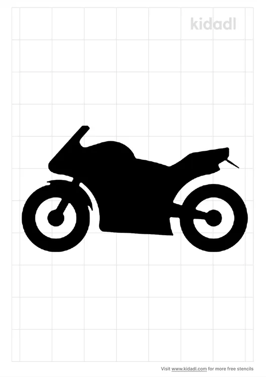 motorbike-stencil