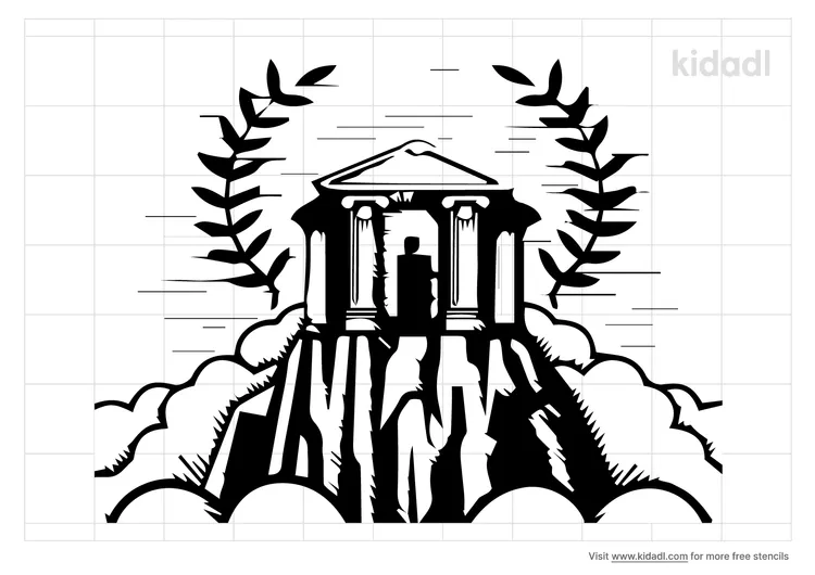Mount Olympus Drawing Stencils