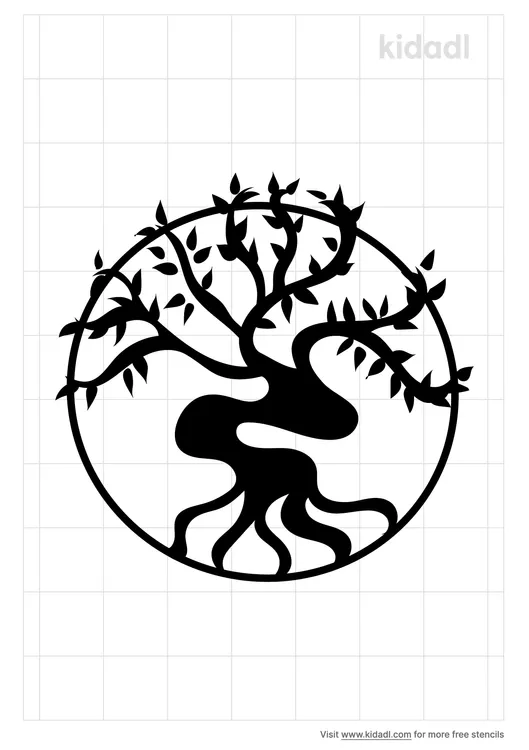 Mystical Tree Stencils