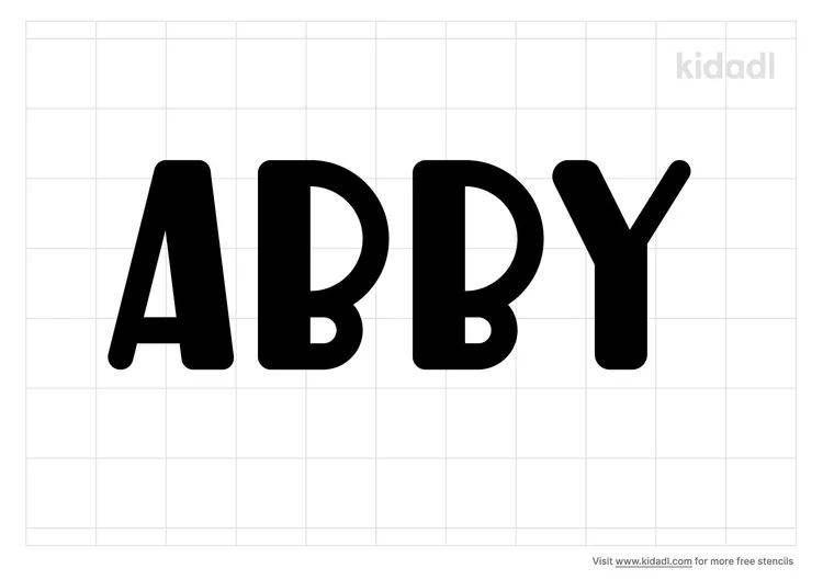 Name Abby Stencils