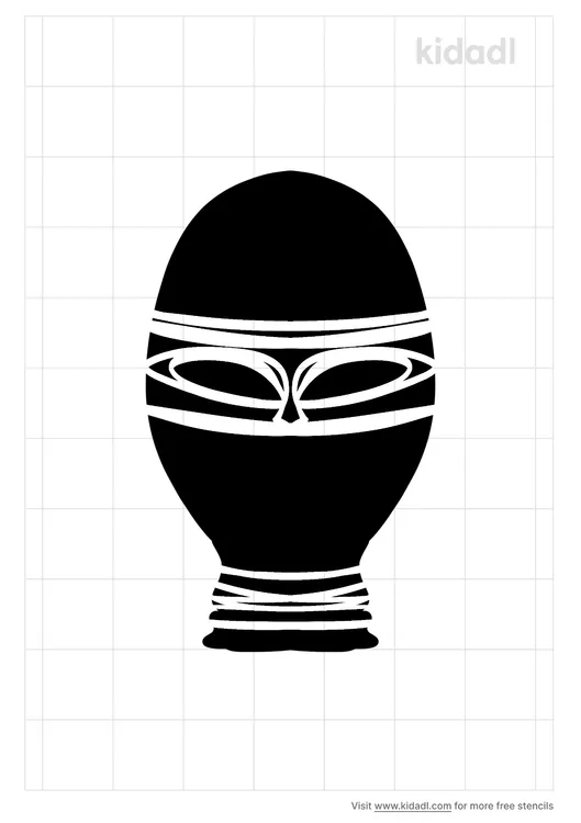 Ninja Mask Stencils
