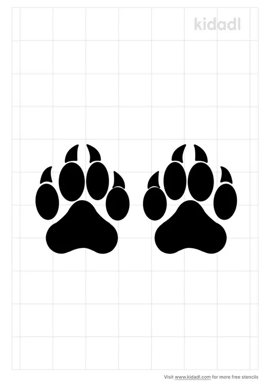 Panther Claw Stencils