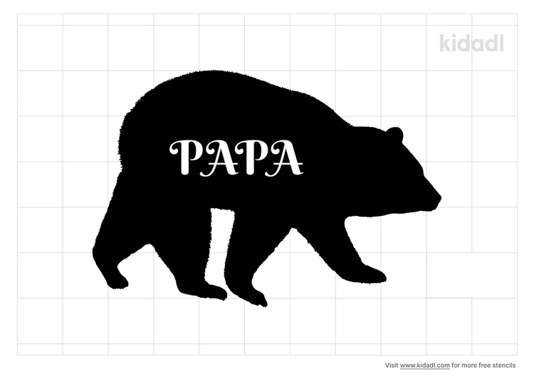Papa Bear Stencils