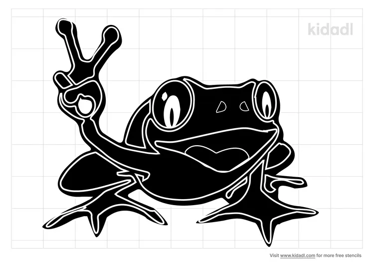 Peace Frog Stencils