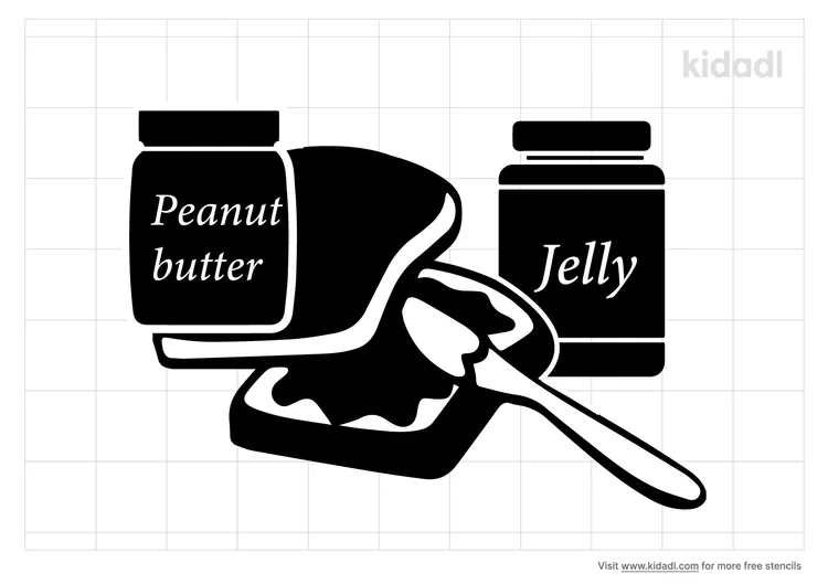 Peanut Butter Jelly Stencils