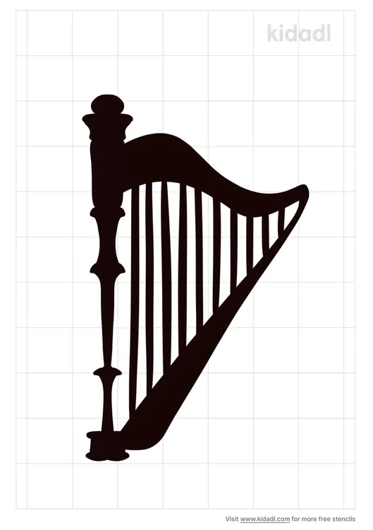 Pedal Harp Stencils