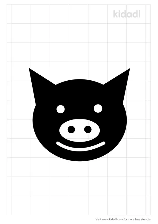 Pig Face Stencils