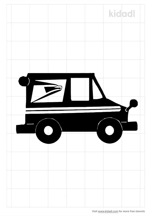 Postal Truck Stencils