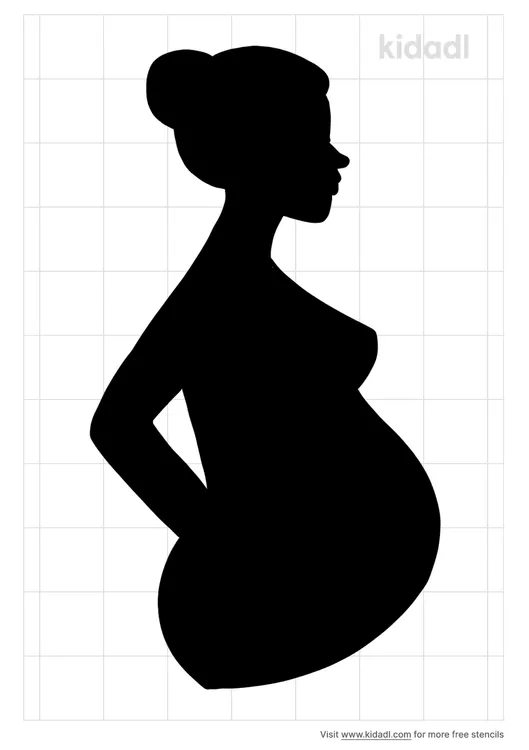Pregnant Woman Stencils