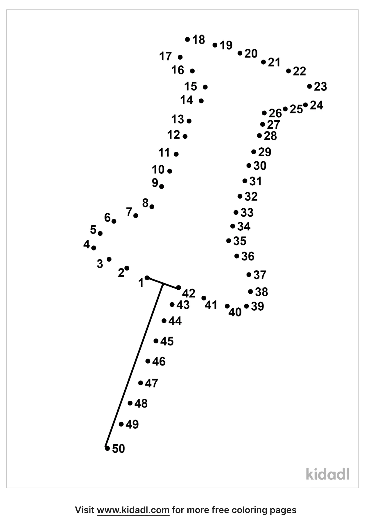 Free House Easy 1 Dot To Dot Printables For Kids Kidadl