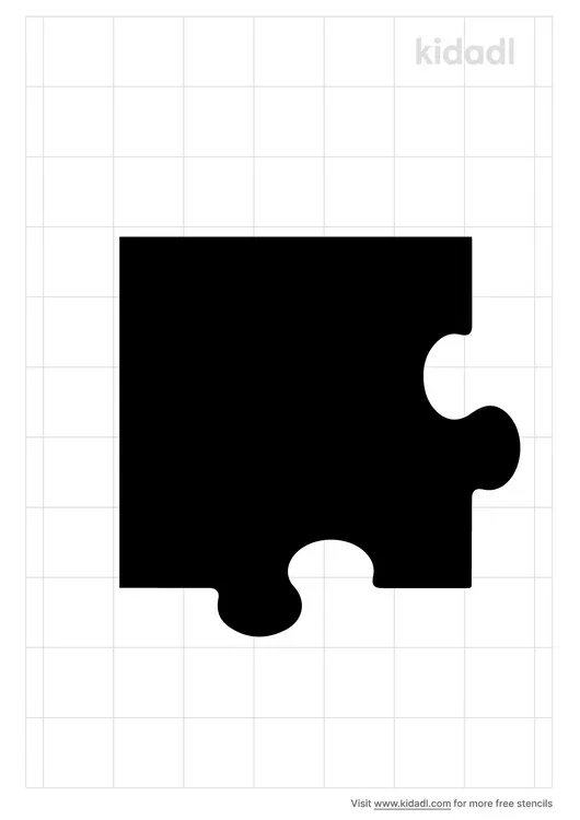 Puzzle Piece Corner Stencils