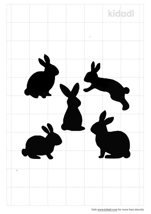 Rabbit Garden Stencils