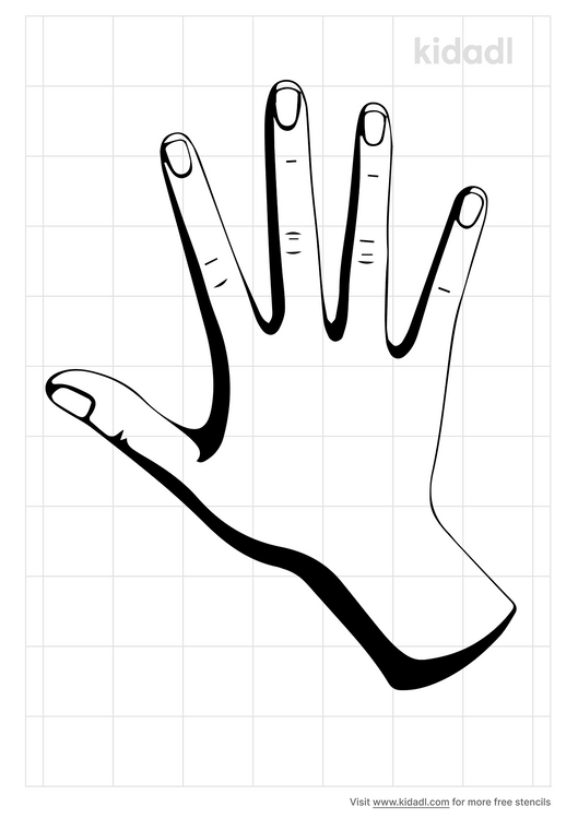 Right Hand Stencils Free Printable Human Body Stencils Kidadl And Human Body Stencils Free Printable Stencils Kidadl