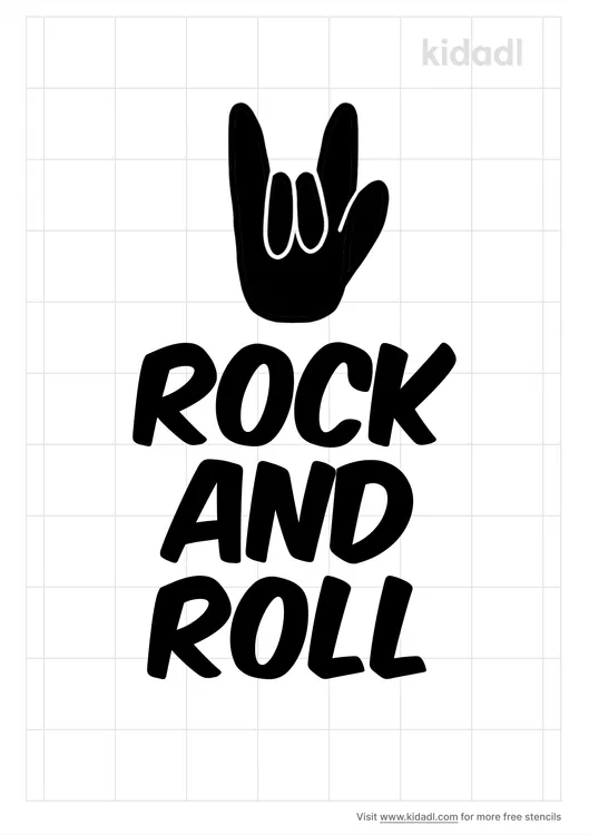 Rock And Roll Stencils