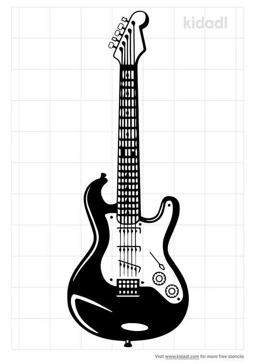 Rockstar Guitar Stencils