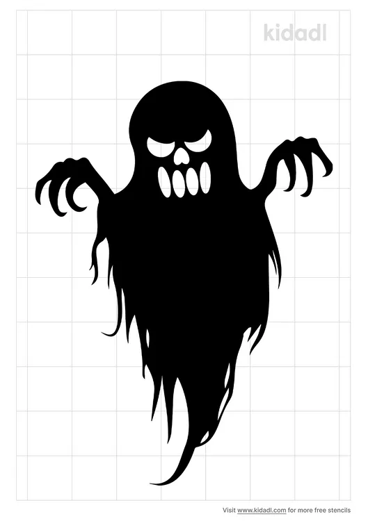 Scary Ghost Stencils