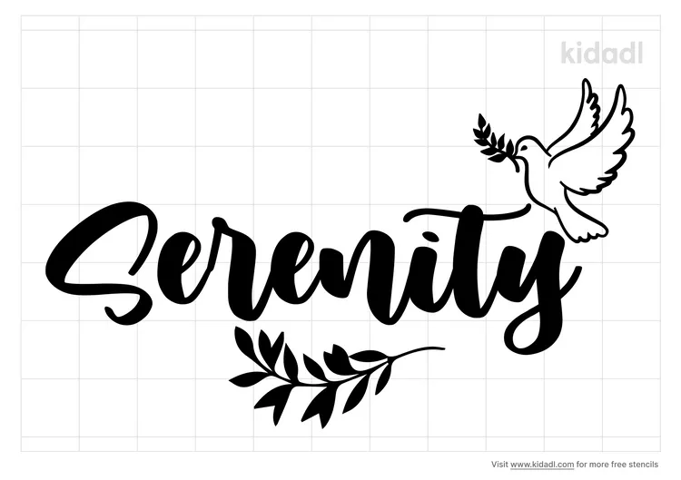 Serenity Logo Stencils