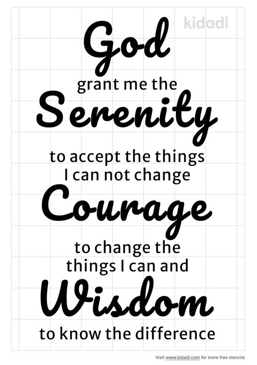 Printable Serenity Prayer Images Free Goimages Super